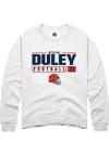 Main image for Declan Duley Rally Mens White Illinois Fighting Illini NIL Stacked Box Crew Sweatshirt