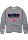 Main image for Destiny Denning Rally Mens Graphite Illinois Fighting Illini NIL Stacked Box Crew Sweatshirt