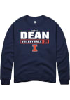 Main image for Gabby Dean Rally Mens Navy Blue Illinois Fighting Illini NIL Stacked Box Crew Sweatshirt