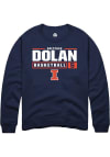 Main image for Gretchen Dolan Rally Mens Navy Blue Illinois Fighting Illini NIL Stacked Box Crew Sweatshirt