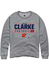 Main image for Jaheim Clarke Rally Mens Graphite Illinois Fighting Illini NIL Stacked Box Crew Sweatshirt