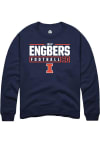 Main image for Joep Engbers Rally Mens Navy Blue Illinois Fighting Illini NIL Stacked Box Crew Sweatshirt