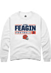 Main image for Kaden Feagin Rally Mens White Illinois Fighting Illini NIL Stacked Box Crew Sweatshirt