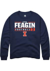 Main image for Kaden Feagin Rally Mens Navy Blue Illinois Fighting Illini NIL Stacked Box Crew Sweatshirt