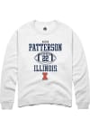 Main image for Kaleb Patterson Rally Mens White Illinois Fighting Illini NIL Sport Icon Crew Sweatshirt