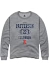 Main image for Kaleb Patterson Rally Mens Graphite Illinois Fighting Illini NIL Sport Icon Crew Sweatshirt