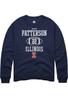 Main image for Kaleb Patterson Rally Mens Navy Blue Illinois Fighting Illini NIL Sport Icon Crew Sweatshirt