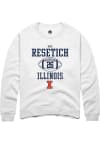 Main image for Mac Resetich Rally Mens White Illinois Fighting Illini NIL Sport Icon Crew Sweatshirt