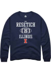 Main image for Mac Resetich Rally Mens Navy Blue Illinois Fighting Illini NIL Sport Icon Crew Sweatshirt