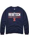 Main image for Mac Resetich Rally Mens Navy Blue Illinois Fighting Illini NIL Stacked Box Crew Sweatshirt