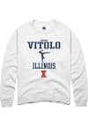 Main image for Madison Vitolo Rally Mens White Illinois Fighting Illini NIL Sport Icon Crew Sweatshirt