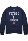 Main image for Madison Vitolo Rally Mens Navy Blue Illinois Fighting Illini NIL Sport Icon Crew Sweatshirt