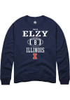 Main image for Malik Elzy Rally Mens Navy Blue Illinois Fighting Illini NIL Sport Icon Crew Sweatshirt