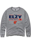 Main image for Malik Elzy Rally Mens Graphite Illinois Fighting Illini NIL Stacked Box Crew Sweatshirt