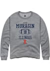Main image for Mason Muragin Rally Mens Graphite Illinois Fighting Illini NIL Sport Icon Crew Sweatshirt