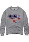 Main image for Mason Muragin Rally Mens Graphite Illinois Fighting Illini NIL Stacked Box Crew Sweatshirt