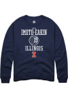 Main image for Maya Imoto-Eakin Rally Mens Navy Blue Illinois Fighting Illini NIL Sport Icon Crew Sweatshirt