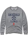 Main image for Mya Archibald Rally Mens Graphite Illinois Fighting Illini NIL Sport Icon Crew Sweatshirt