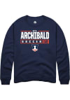 Main image for Mya Archibald Rally Mens Navy Blue Illinois Fighting Illini NIL Stacked Box Crew Sweatshirt