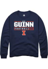 Main image for Nathan Guinn Rally Mens Navy Blue Illinois Fighting Illini NIL Stacked Box Crew Sweatshirt