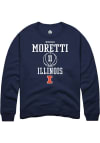 Main image for Niccolo Moretti Rally Mens Navy Blue Illinois Fighting Illini NIL Sport Icon Crew Sweatshirt