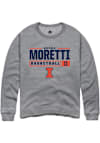 Main image for Niccolo Moretti Rally Mens Graphite Illinois Fighting Illini NIL Stacked Box Crew Sweatshirt