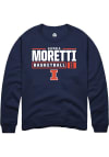 Main image for Niccolo Moretti Rally Mens Navy Blue Illinois Fighting Illini NIL Stacked Box Crew Sweatshirt