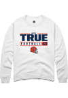 Main image for Nick True Rally Mens White Illinois Fighting Illini NIL Stacked Box Crew Sweatshirt