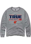 Main image for Nick True Rally Mens Graphite Illinois Fighting Illini NIL Stacked Box Crew Sweatshirt