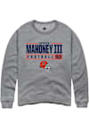 Main image for Patrick Mahoney III Rally Mens Graphite Illinois Fighting Illini NIL Stacked Box Crew Sweatshirt