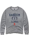 Main image for Karriem Saboor Rally Mens Graphite Illinois Fighting Illini NIL Sport Icon Crew Sweatshirt