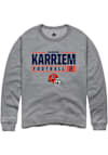 Main image for Karriem Saboor Rally Mens Graphite Illinois Fighting Illini NIL Stacked Box Crew Sweatshirt