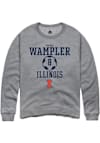 Main image for Sophia Wampler Rally Mens Graphite Illinois Fighting Illini NIL Sport Icon Crew Sweatshirt