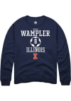 Main image for Sophia Wampler Rally Mens Navy Blue Illinois Fighting Illini NIL Sport Icon Crew Sweatshirt