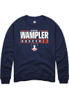 Main image for Sophia Wampler Rally Mens Navy Blue Illinois Fighting Illini NIL Stacked Box Crew Sweatshirt