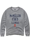 Main image for Tj McMillen Rally Mens Graphite Illinois Fighting Illini NIL Sport Icon Crew Sweatshirt