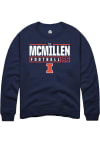 Main image for Tj McMillen Rally Mens Navy Blue Illinois Fighting Illini NIL Stacked Box Crew Sweatshirt