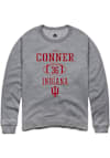 Main image for Clay Conner Rally Mens Graphite Indiana Hoosiers NIL Sport Icon Crew Sweatshirt