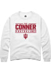 Main image for Clay Conner Rally Mens White Indiana Hoosiers NIL Stacked Box Crew Sweatshirt