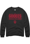 Main image for James Goodis Rally Mens Black Indiana Hoosiers NIL Stacked Box Crew Sweatshirt