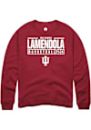 Main image for Julianna LaMendola Rally Mens Red Indiana Hoosiers NIL Stacked Box Crew Sweatshirt