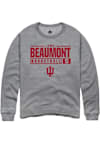 Main image for Lenée Beaumont Rally Mens Graphite Indiana Hoosiers NIL Stacked Box Crew Sweatshirt