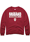 Main image for Mackenzie Mgbako Rally Mens Red Indiana Hoosiers NIL Stacked Box Crew Sweatshirt