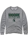 Main image for Aliyah Moore Rally Mens Graphite Michigan State Spartans NIL Stacked Box Crew Sweatshirt