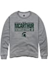 Main image for Amani McArthur Rally Mens Graphite Michigan State Spartans NIL Stacked Box Crew Sweatshirt