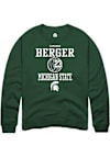 Main image for Cameron Berger Rally Mens Green Michigan State Spartans NIL Sport Icon Crew Sweatshirt
