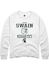 Main image for Jayhlin Swain Rally Mens White Michigan State Spartans NIL Sport Icon Crew Sweatshirt
