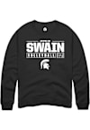 Main image for Jayhlin Swain Rally Mens Black Michigan State Spartans NIL Stacked Box Crew Sweatshirt