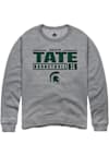 Main image for Jocelyn Tate Rally Mens Graphite Michigan State Spartans NIL Stacked Box Crew Sweatshirt