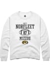 Main image for Brett Norfleet  Rally Missouri Tigers Mens White NIL Sport Icon Long Sleeve Crew Sweatshirt